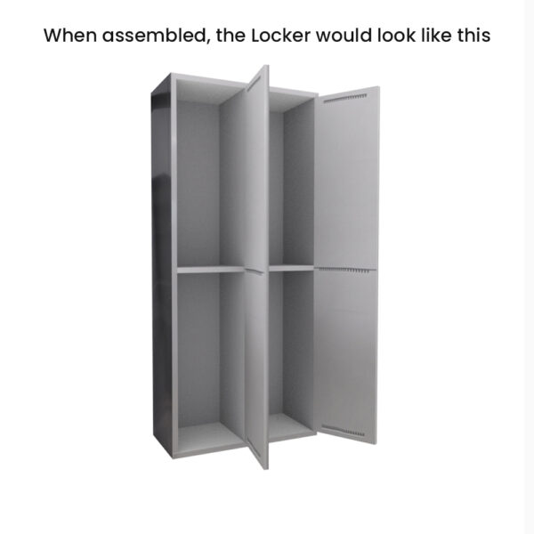TUFFMAXX 12″ Locker 2 Door (Knock-down) – VARIOUS Types - Image 7