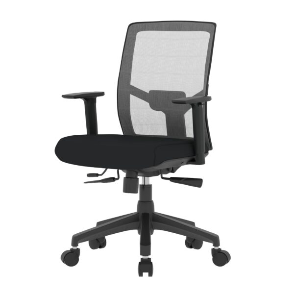 ProFlex, Black frame, Black-grey mesh back, High-back chair, syncro, seat slider - Image 2