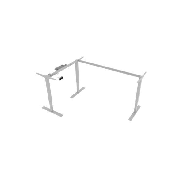 Silver Two Stage, Three Leg, 24" deep Height Adjustable frame