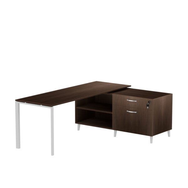 INSPIRE 30" x 71" Right Extended L-Shaped Work Station - Various Colors - Image 2