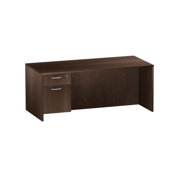 30" x 60" Standard Desk with Box/File Pedestal - Various Colors - Image 4