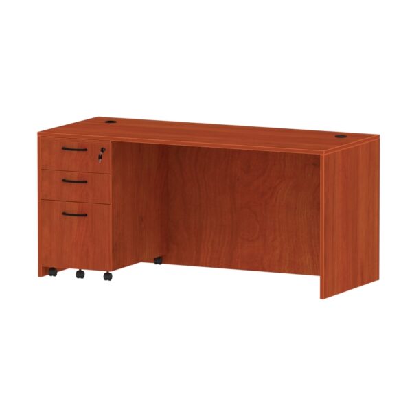 24" x 48" Standard Desk with Box/Box/File Pedestal - Various Colors - Image 4