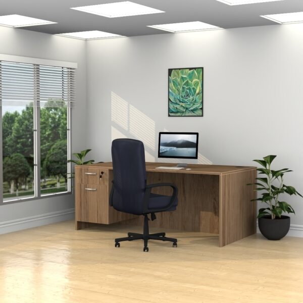 24" x 48" Standard Desk with Box/File Pedestal - Various Colors