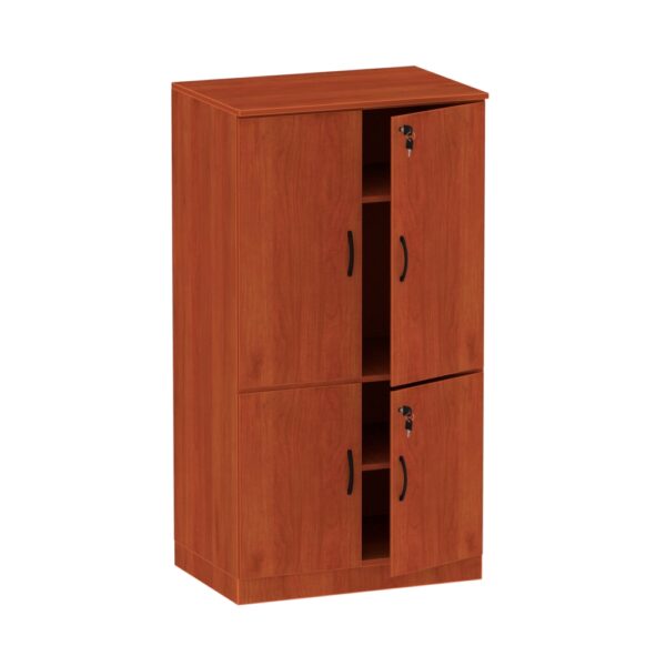 Two Door Cabinet with Stack-on Storage Cabinet - Various Colors - Image 3
