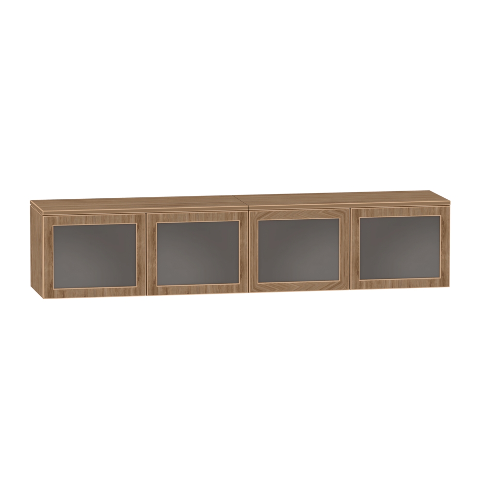 15″ x 71″ Wall Mounted Hutch with Doors - Image 11
