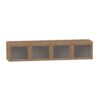 15" x 71" Wall Mounted Hutch with Doors - Various Colors and Door types - Image 8