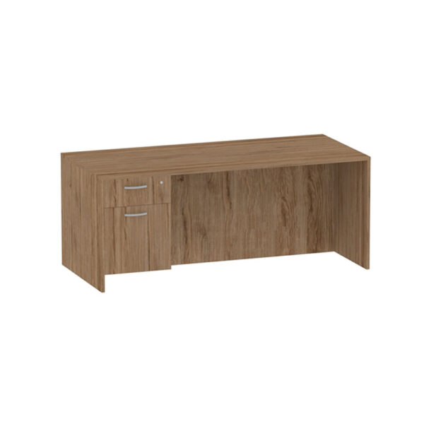30" x 60" Standard Desk with Box/File Pedestal - Various Colors - Image 3