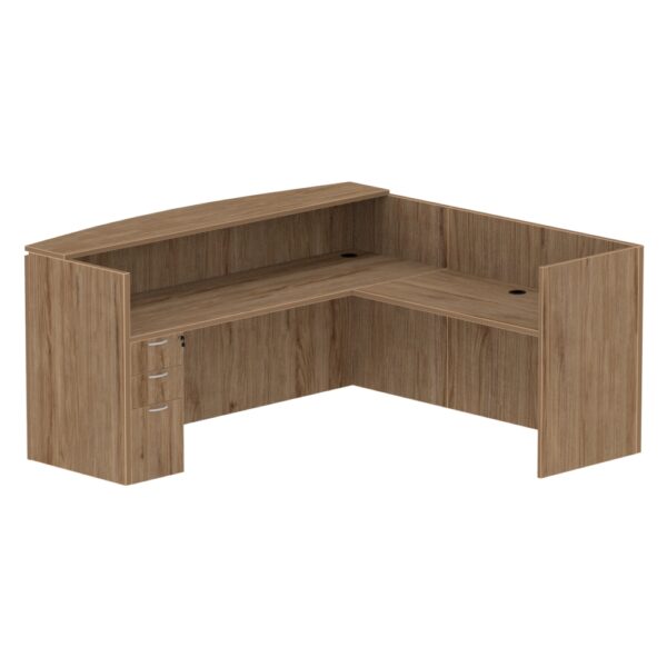 36" x  72" Reception Desk - L-SHAPED - Various Color - Image 5