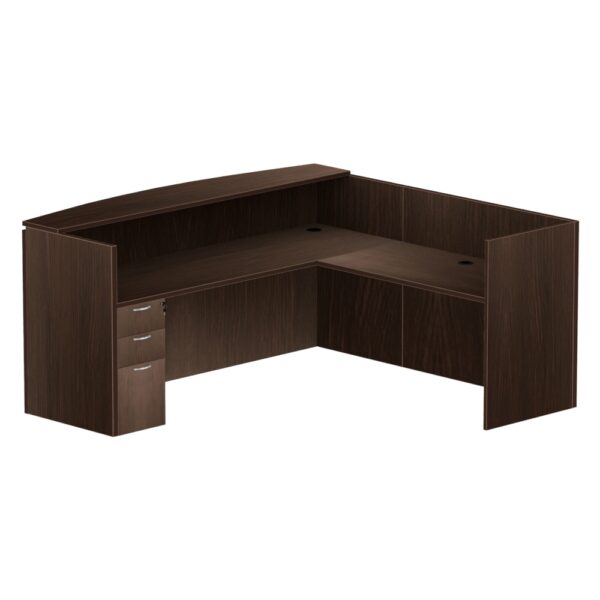 36" x  72" Reception Desk - L-SHAPED - Various Color - Image 2