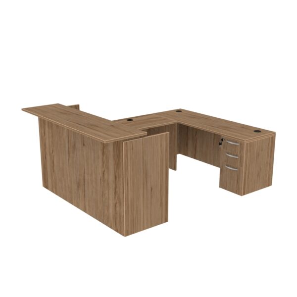 36" x 72" XIRA Reception Desk -U-SHAPED -Various Color - Image 2