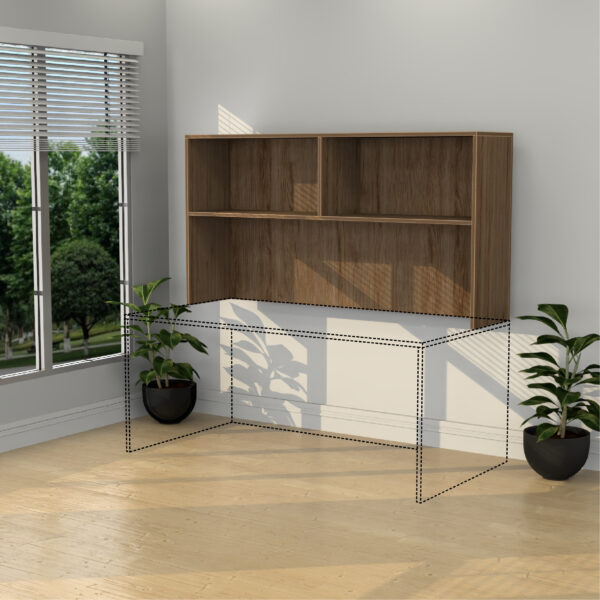 15" x 60" Open Hutch Without Doors - Various Colors