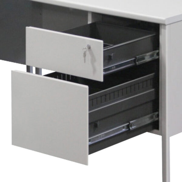 Tuffmaxx Single Pedestal Steel Desk - Image 2