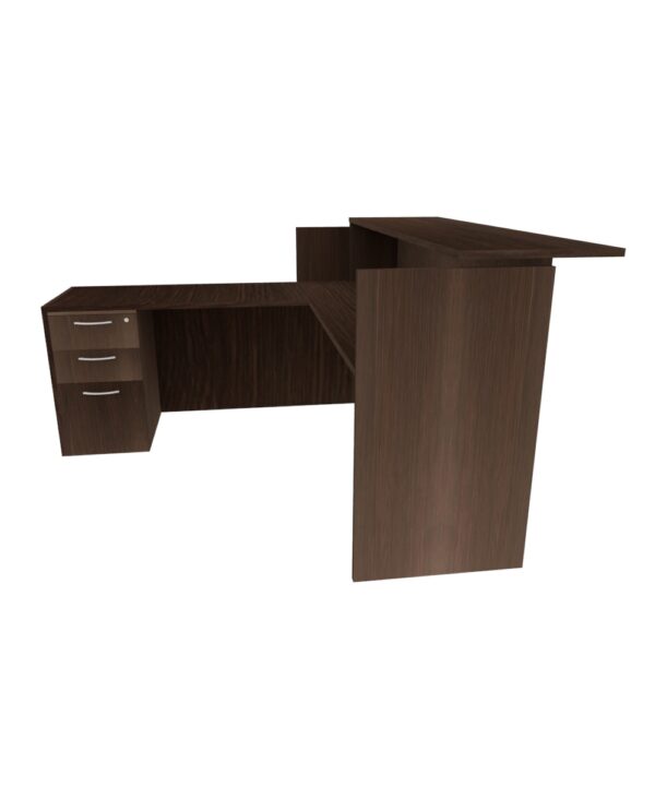 36" x  72" Reception Desk - L-SHAPED - Various Color - Image 3
