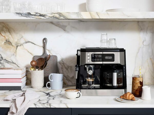 All-in-One Combination Coffee Maker & Espresso Machine + Advanced Adjustable Milk Frother for Cappuccino & Latte + Glass Coffee Pot 10-Cup, COM532M - Image 7