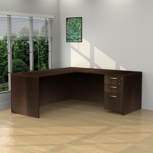 6' x 5' x 30" Deep Standard L-Shape Workstation - Various Colors