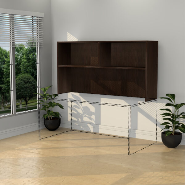 15" x 71" Open Hutch  Without Doors - Various Colors