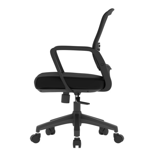 Black Faux Leather Seat