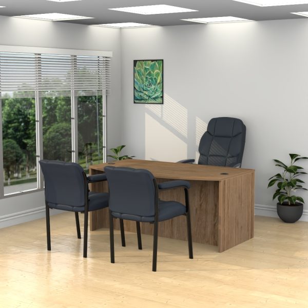 36" x 71" Bow Front Desk - Various Color