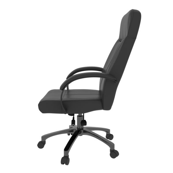 TITAN Big & Tall Manager High Back Leather Chair - Image 2