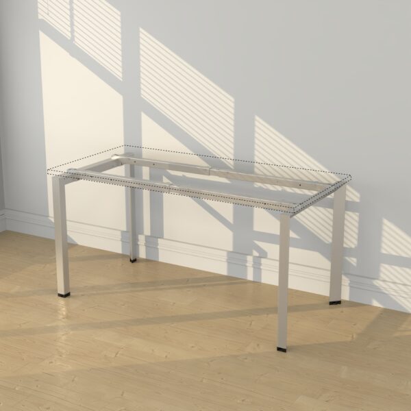 Inspire BASE for 24" OR 30" Deep x 31/49" OR 49/78 Wide  Desk - Silver